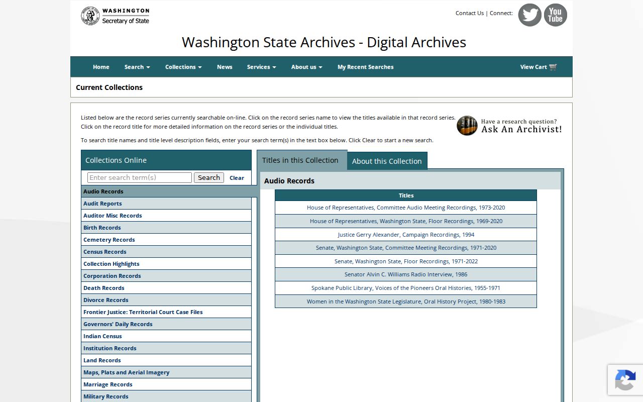 Edmonds people directories Washington Digital Archives collections