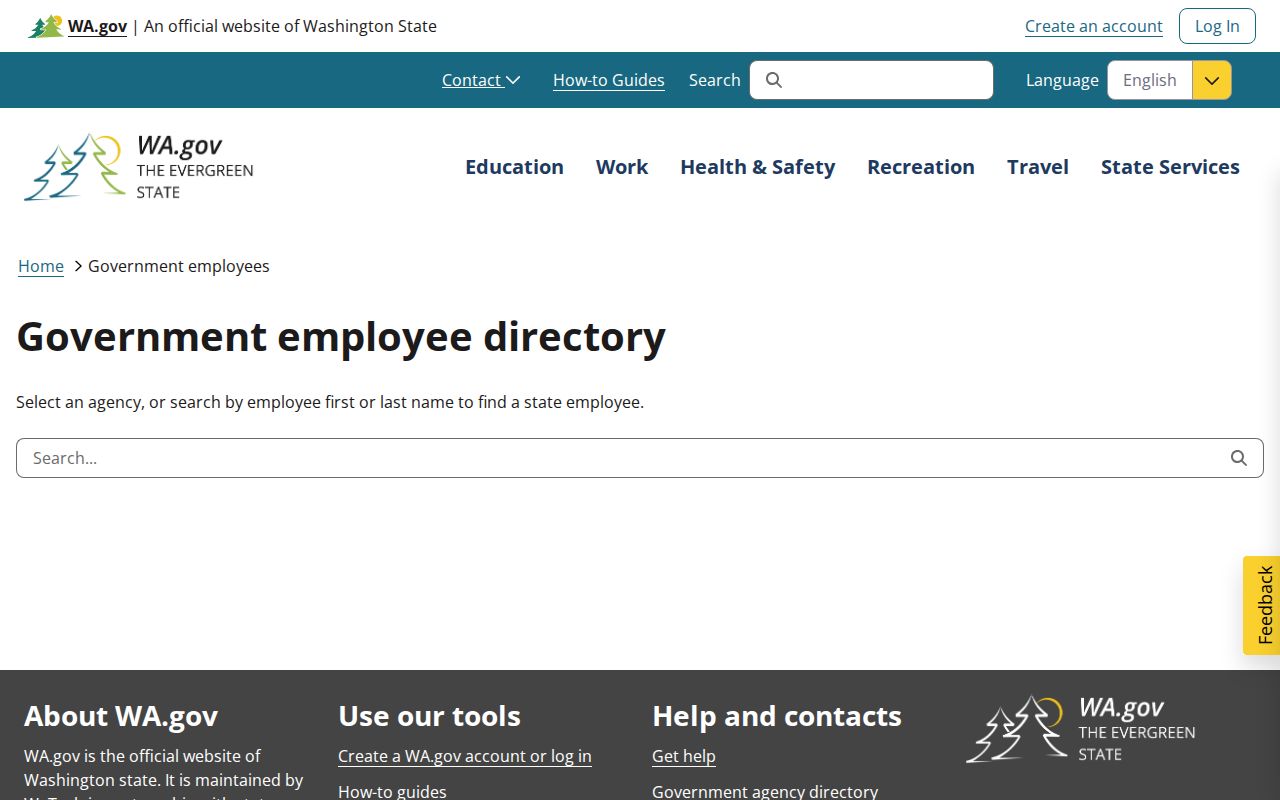 Edmonds people directories Washington state employee search